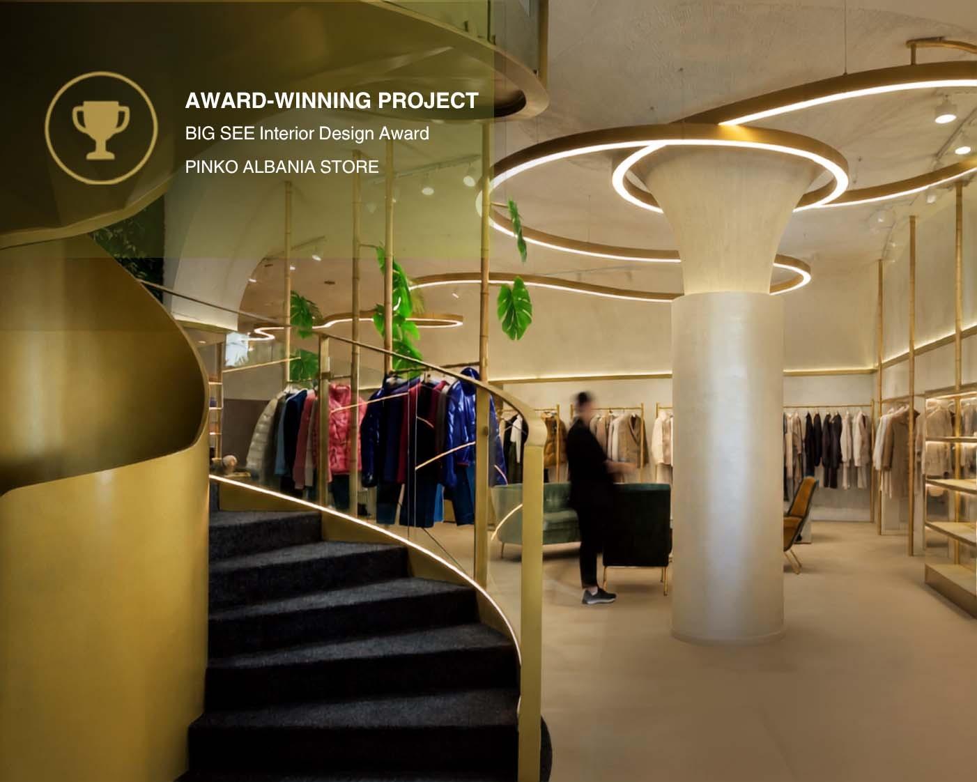 Proud to Have Contributed to the Lighting of the BIG SEE 2024 Award-Winning Pinko Albania Store